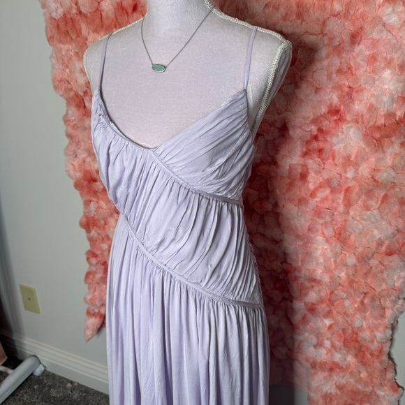 Trina Turk Lavender Maxi Habotai Dress 🪻🤍 - Picture 9 of 11